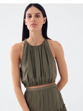 BIRD & KNOLL Nwt - LENA TOP - MOSS Size XL